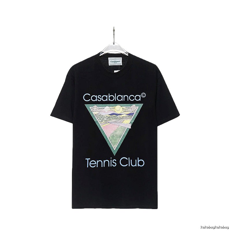 Casablanca Printed Trendy Black T-shirt