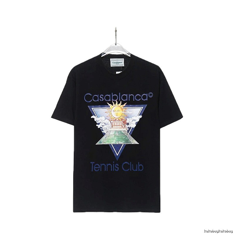 Casablanca retro style black T-shirt