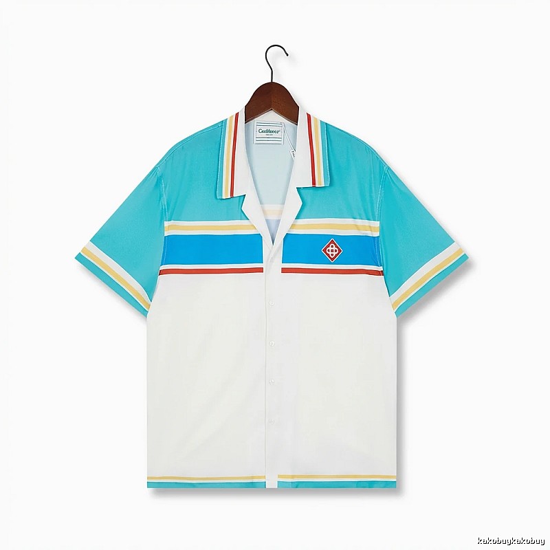 Casablanca striped retro-style shirt