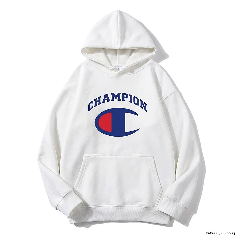 Champion classic white hoodie.