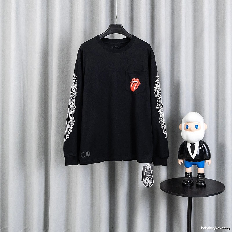 Chrome Hearts Black Long Sleeve Sweatshirt with Long Sleeve Sweatshirt for Daily Wear