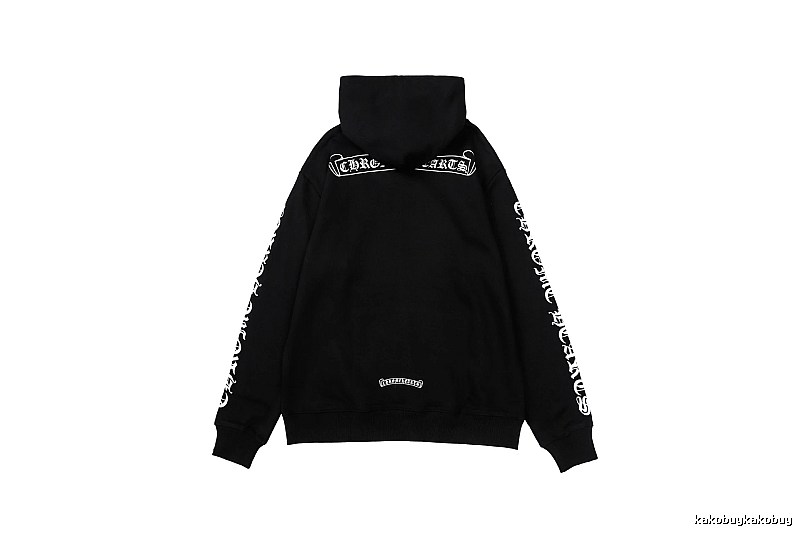 Chrome Hearts Statement Cross graphic hoodie Black Blue Cross for Outdoor Plans