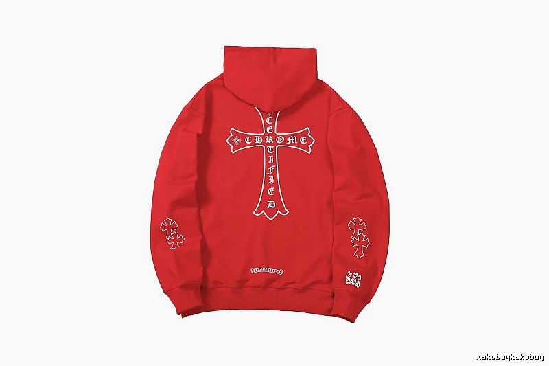 Chrome Hearts Summer Cross graphic hoodie Black Blue Cross with Bold Graphic