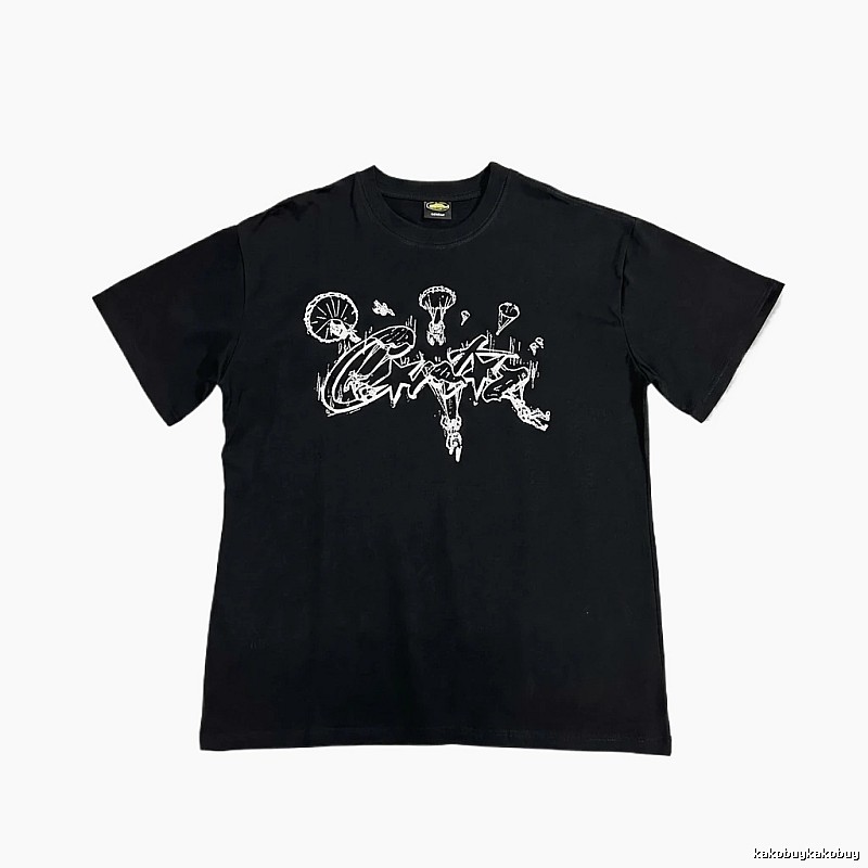 Corteiz Graffiti Style Black T-shirt