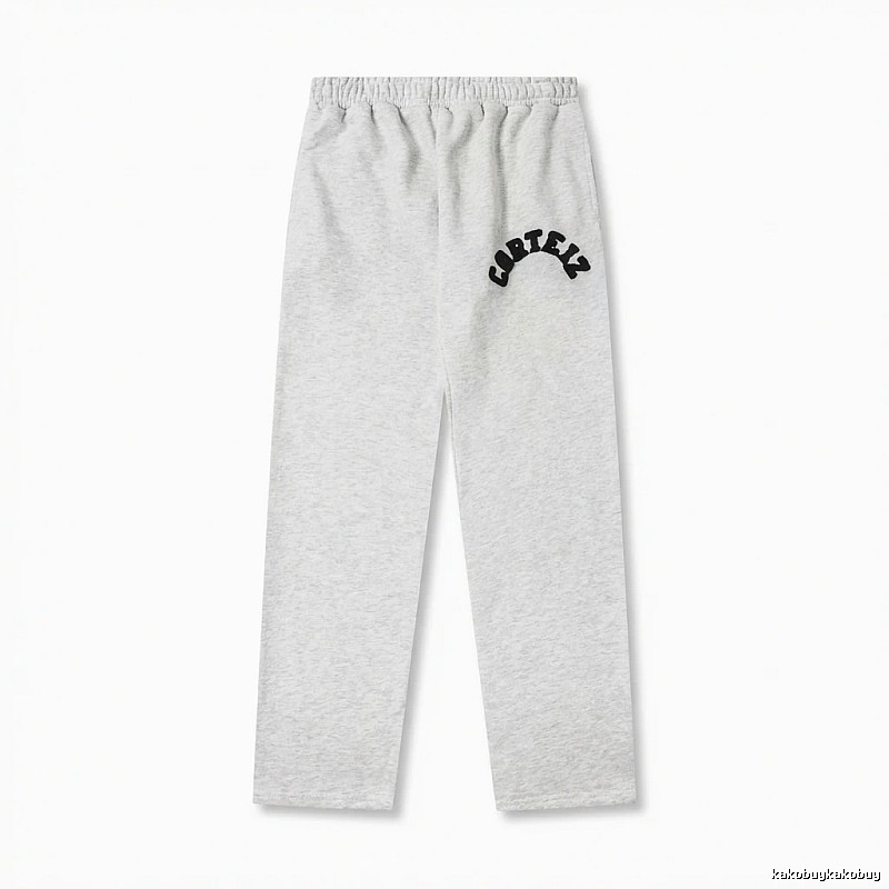 Corteiz minimalist light gray sweatpants