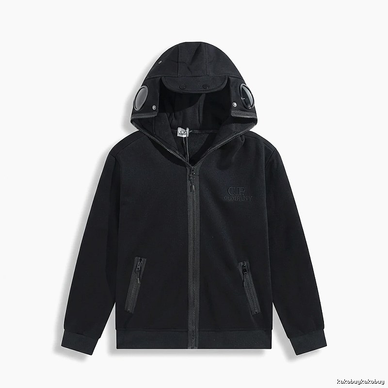 C.P. Functional Style Black Hoodie