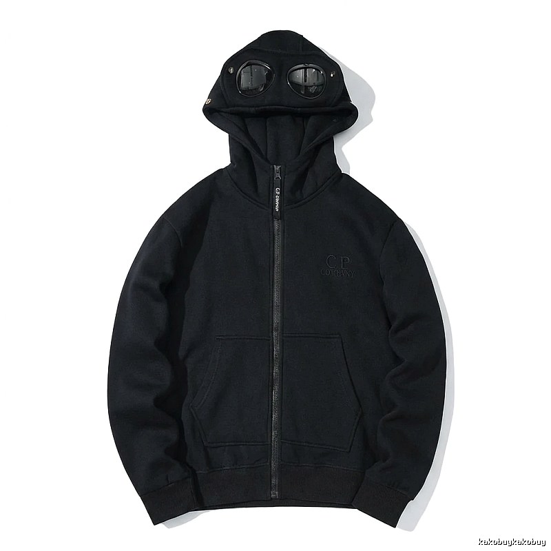 C.P. retro-style black hoodie