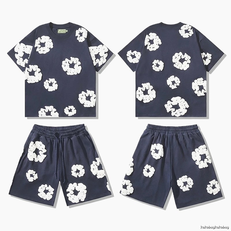 Denim Tears Floral Casual Style Set