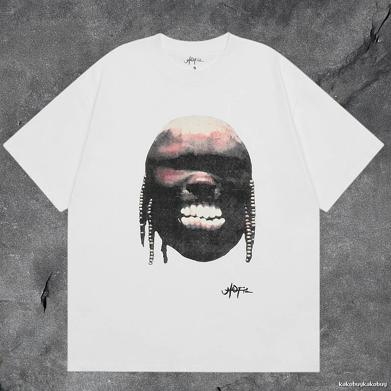 Denim Tears White Graphic T-Shirt Clean Colorway