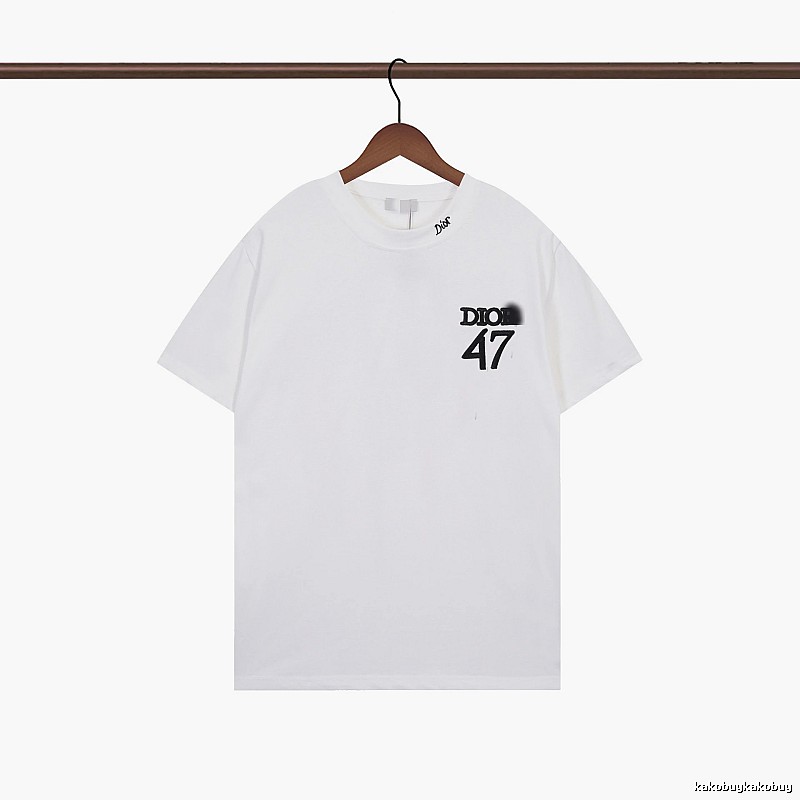 Dior 47 Collection Minimalist Style White T-Shirt