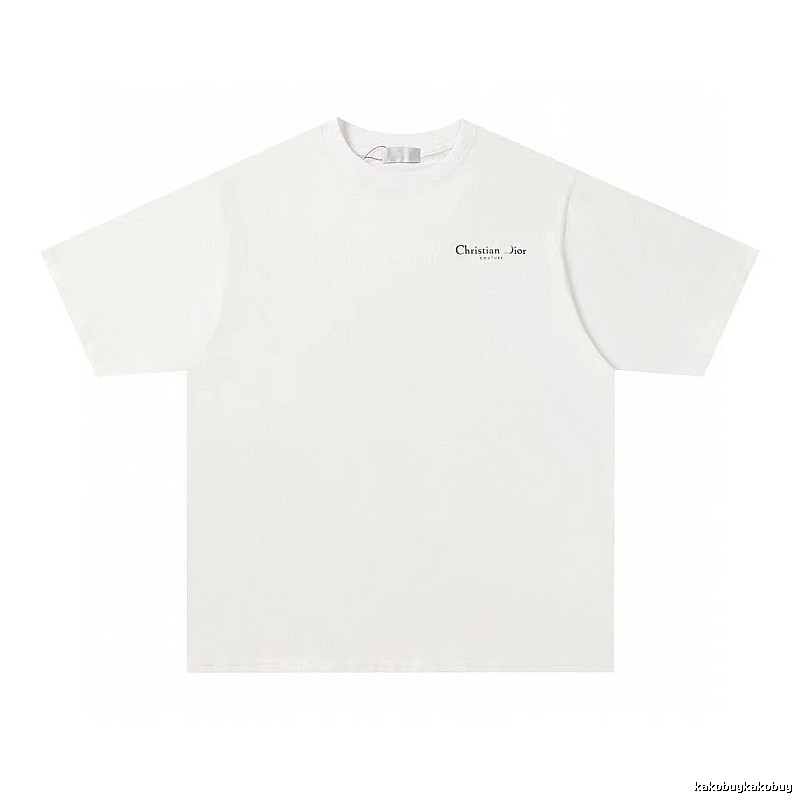 Dior Haute Couture Collection Minimalist Style White Short-sleeve T-shirt