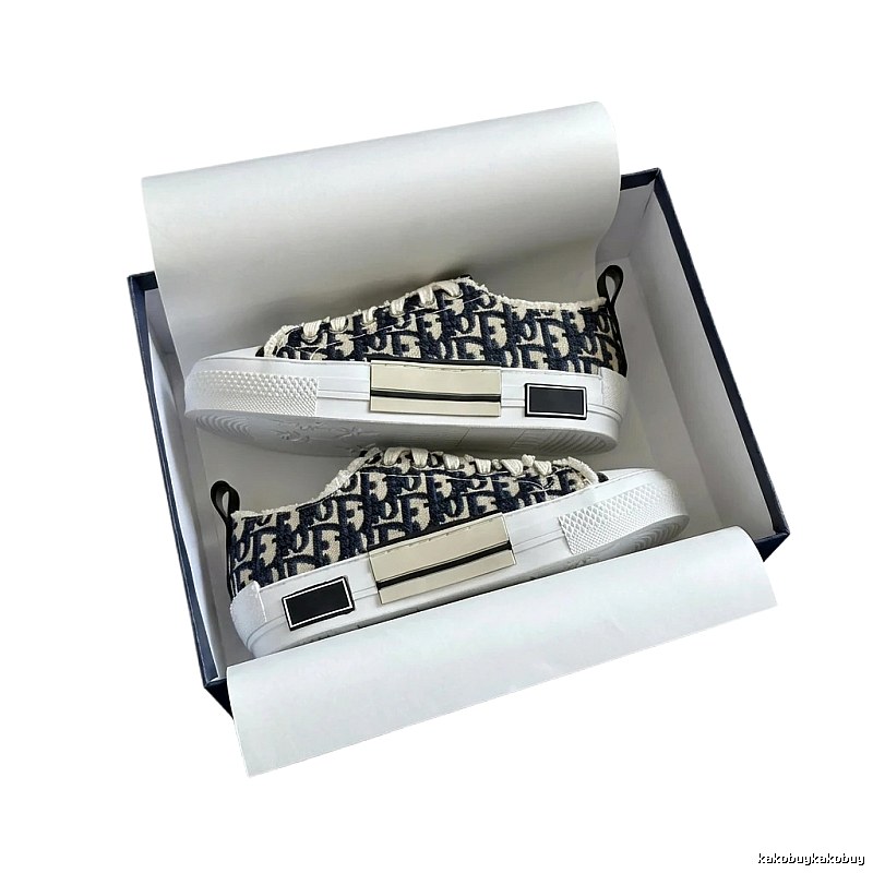 Dior monogram black and white sneakers