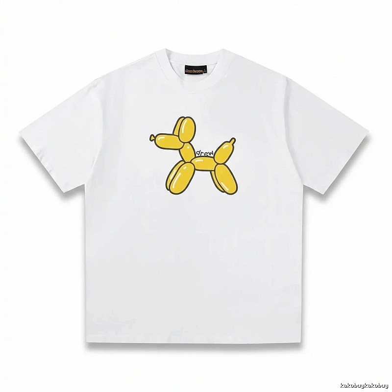 DREW Balloon Dog Simple White T-shirt