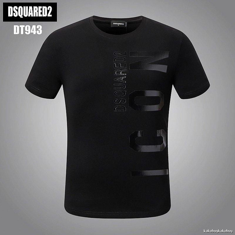 DSQUARED2 ICON Streetwear Black Short-sleeve T-shirt