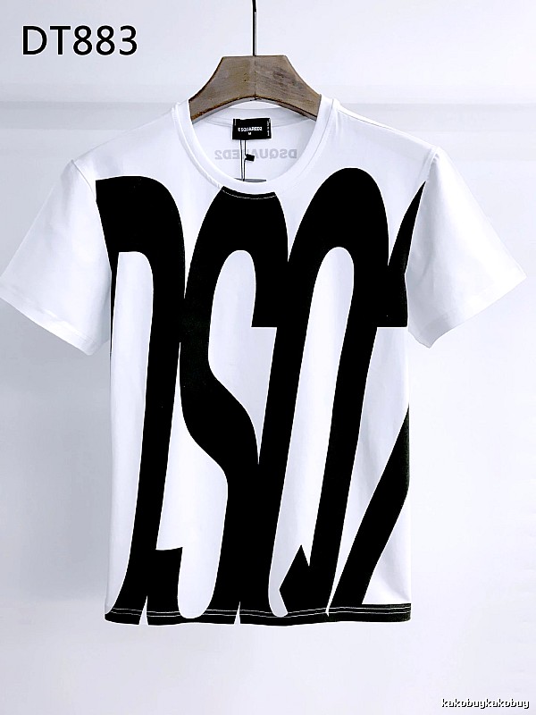 DSQUARED2 Large Letter Street Style White T-Shirt