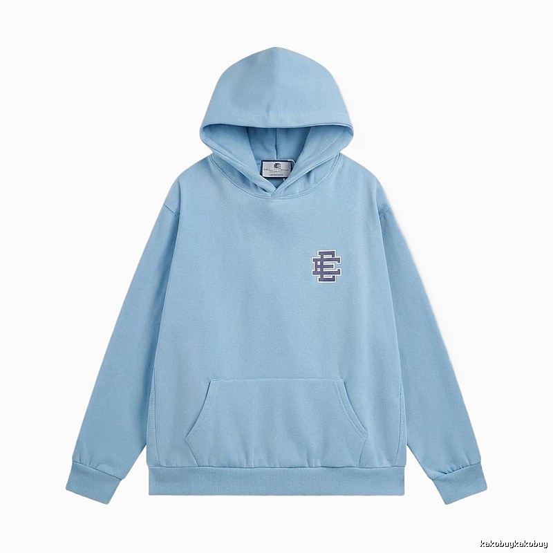 Eric Emanuel Classic Simple Style Blue Hoodie