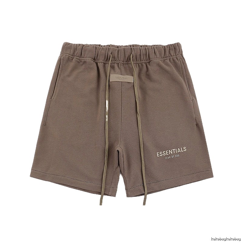 ESSENTIALS Basic Khaki Shorts