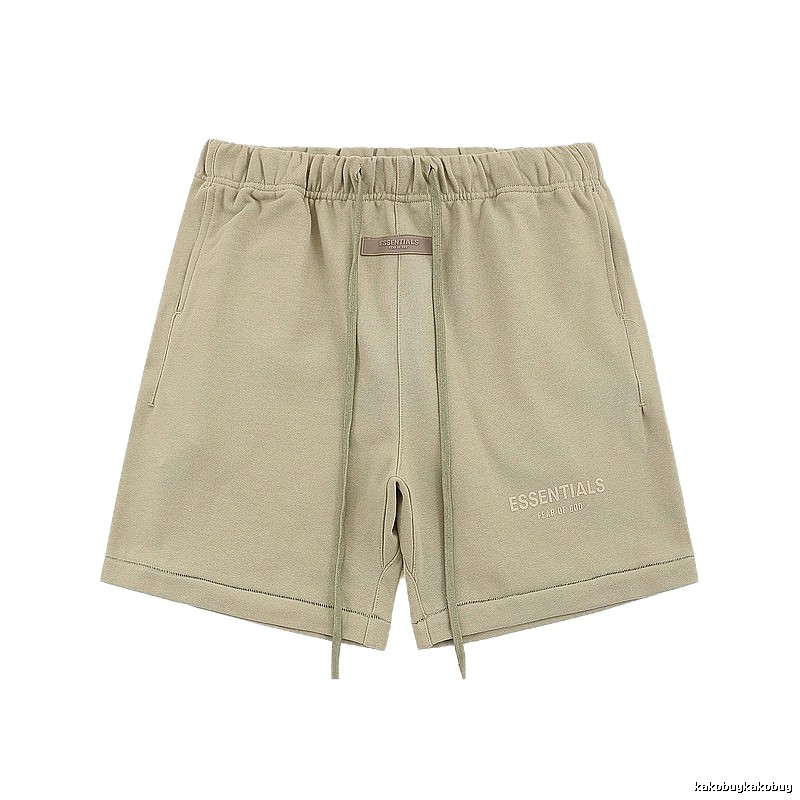 ESSENTIALS Basic Khaki Shorts