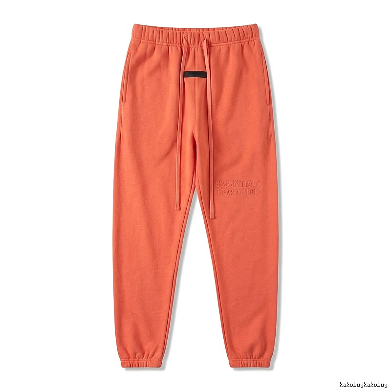 ESSENTIALS Basic Orange Sweatpants
