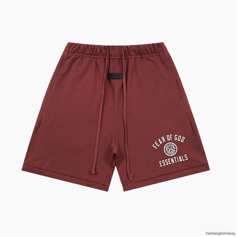 ESSENTIALS Casual Burgundy Shorts