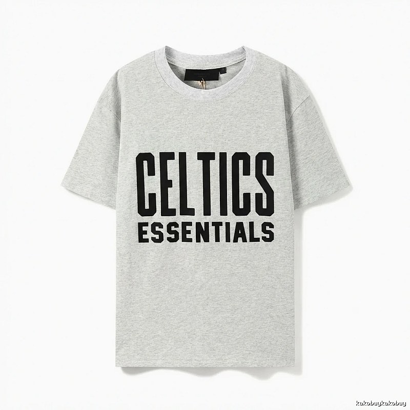 ESSENTIALS Gray and Black T-shirt of the Trendy Brand