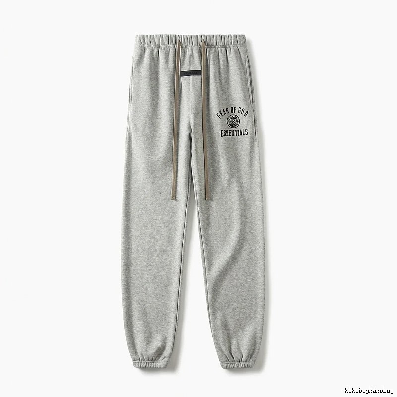 ESSENTIALS minimalist light gray sweatpants
