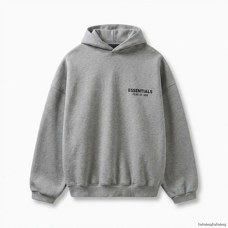 ESSENTIALS minimalist light gray sweatshirt