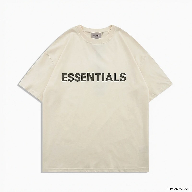 ESSENTIALS minimalist style beige T-shirt