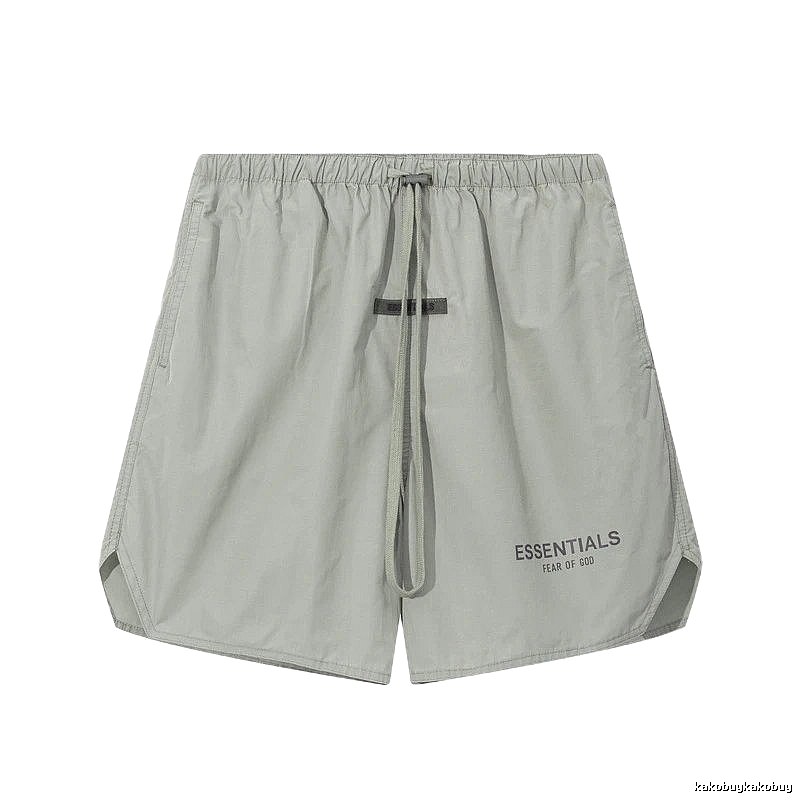 ESSENTIALS minimalist style light gray shorts