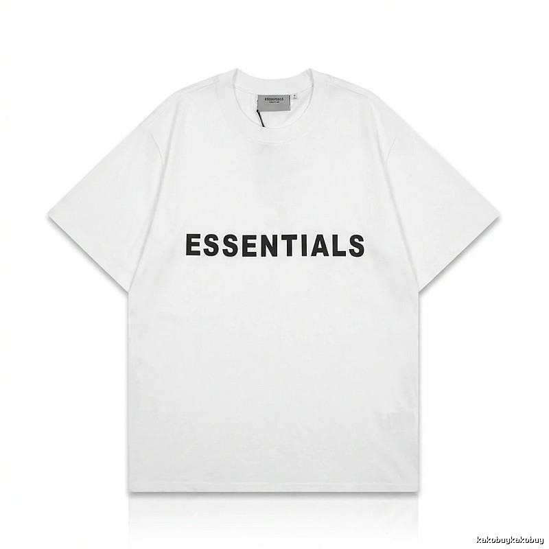 ESSENTIALS minimalist style white T-shirt