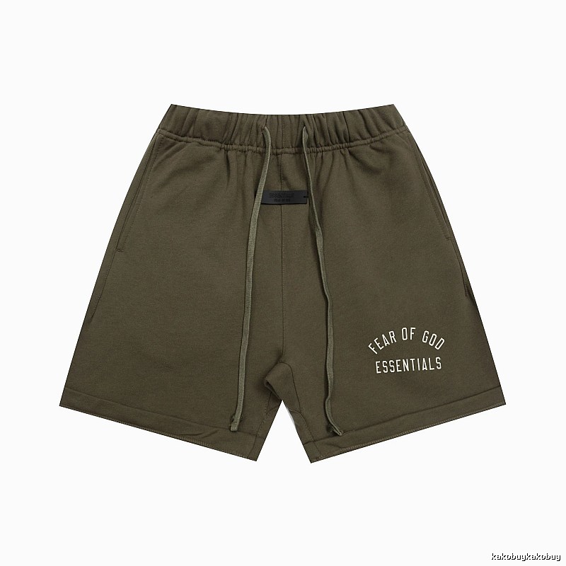 ESSENTIALS trendy brand army green shorts