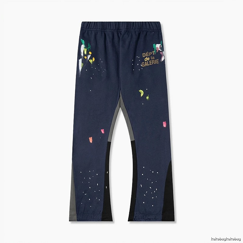 Gallery Dept graffiti-style dark blue sweatpants