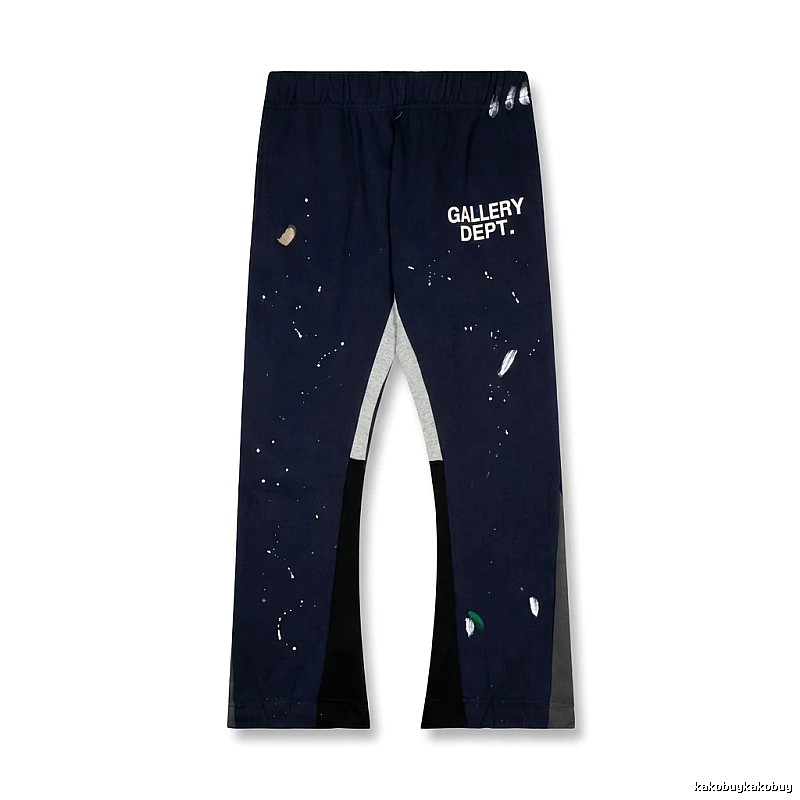 Gallery Dept graffiti-style navy blue pants