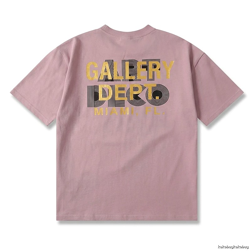 Gallery Dept Simple Style Pink T-shirt