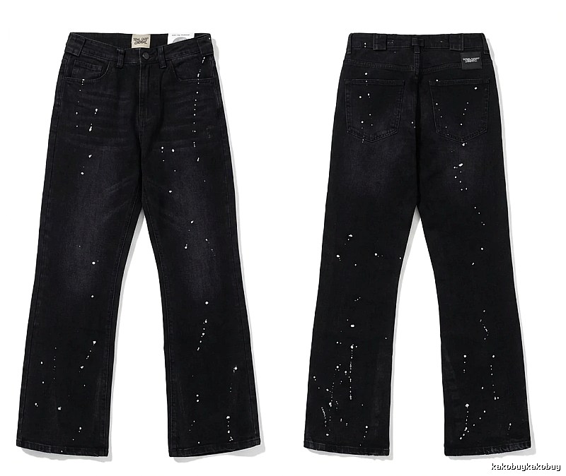 Gallery Dept Splatter-paint Style Black Jeans