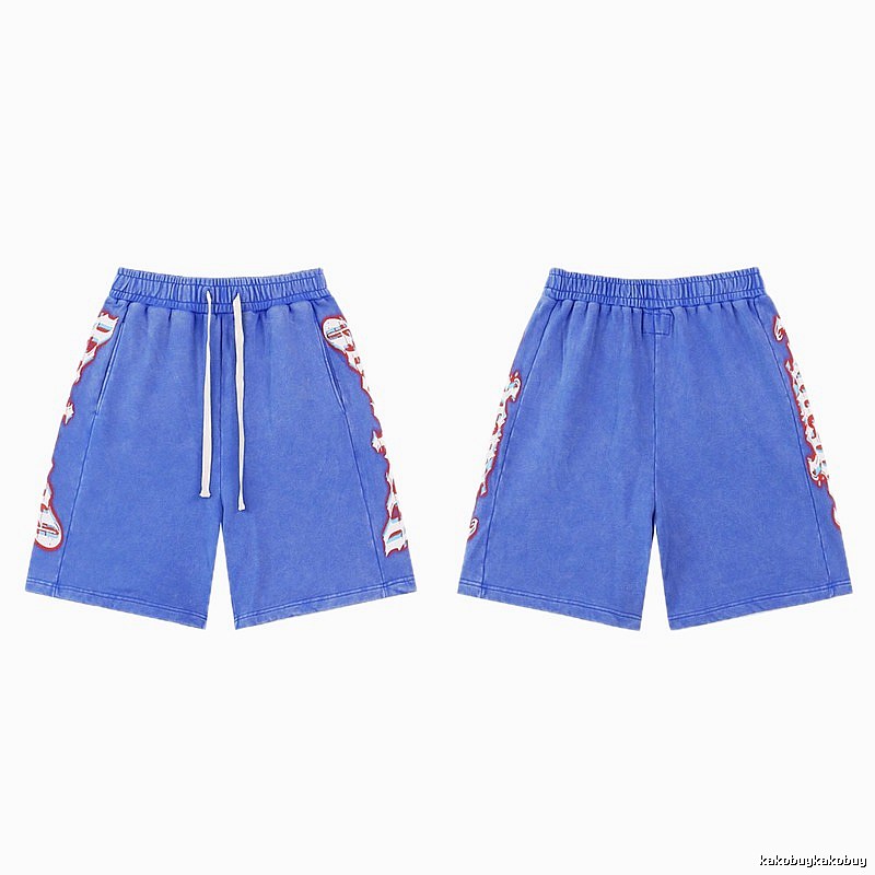 Godspeed Printed Street Style Blue Shorts