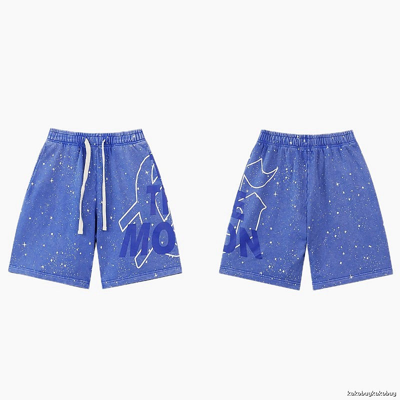 Godspeed Starry Sky Street Style Blue Shorts
