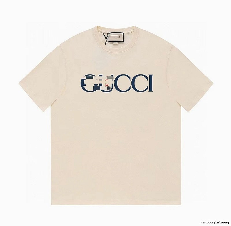 Gucci Classic Printed Casual Style Off-white Short Sleeve T-Shirt