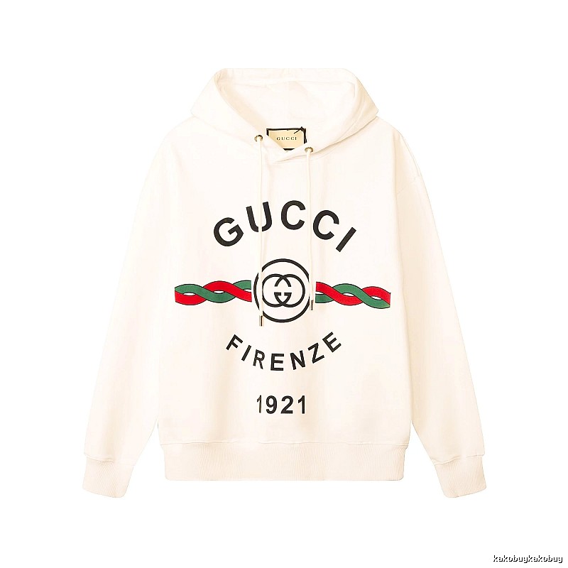 Gucci Hoodie with Cream Hoodie with Gucci Firenze