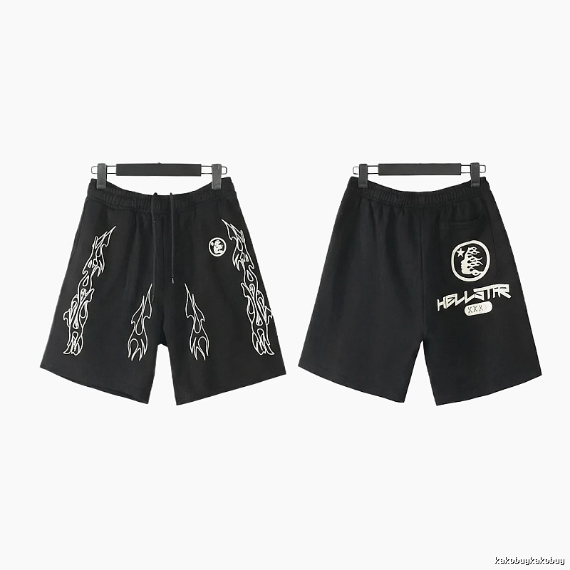 Hellstar dark style printed shorts