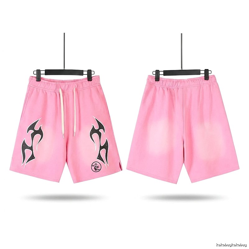 Hellstar Flame Wind Pink Shorts