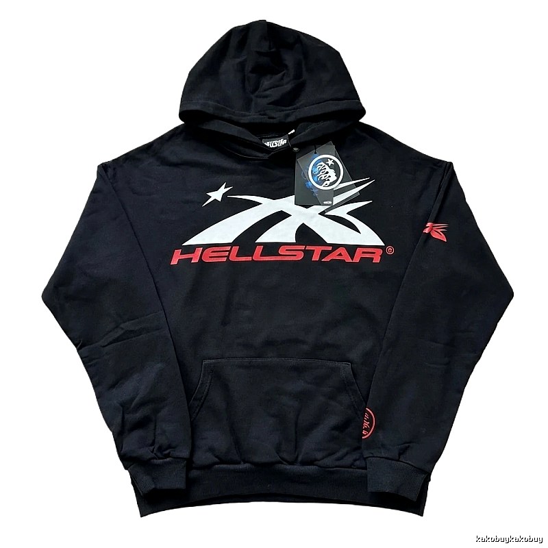 Hellstar Printed Trendy and Cool Black Sweatshirt