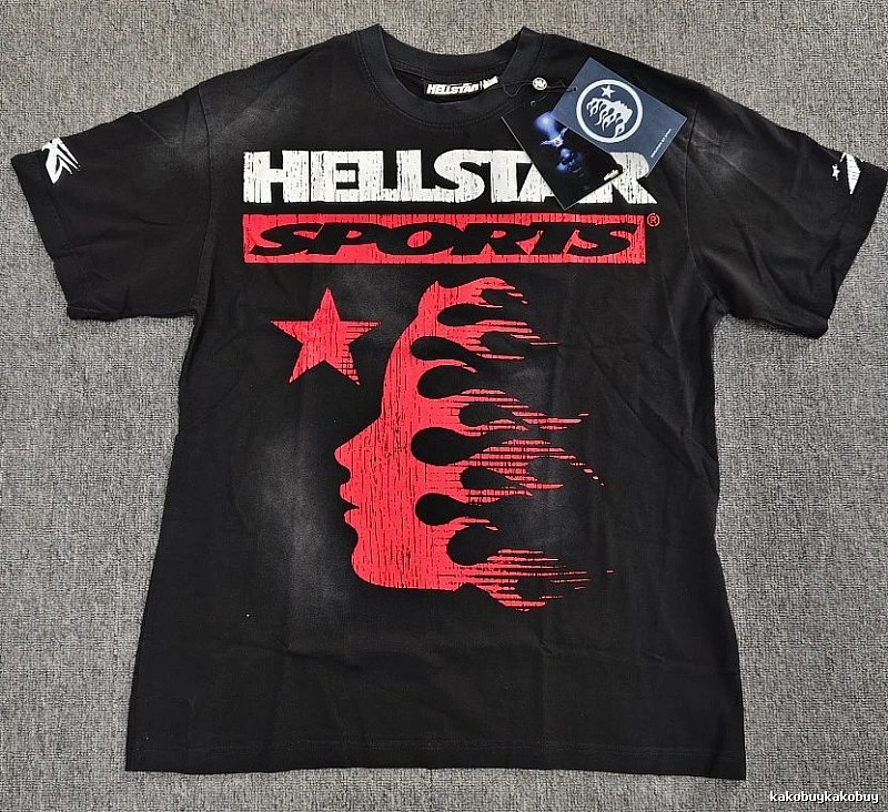 Hellstar Sports Street Style Black Short-sleeve T-shirt
