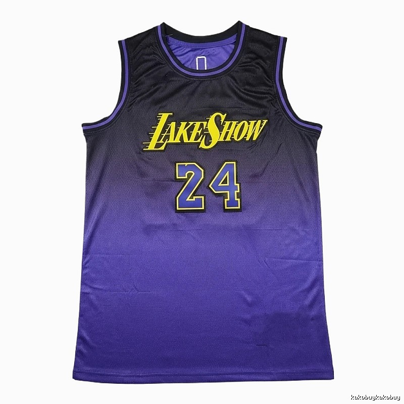 Kobe gradient style black-purple basketball jersey