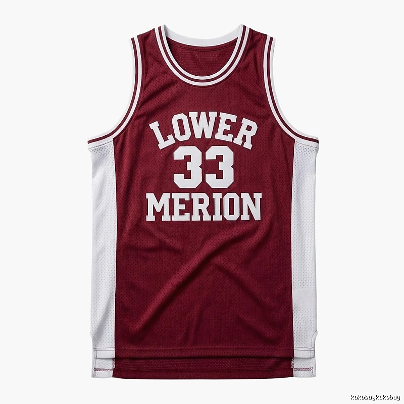 Kobe retro-style burgundy jersey