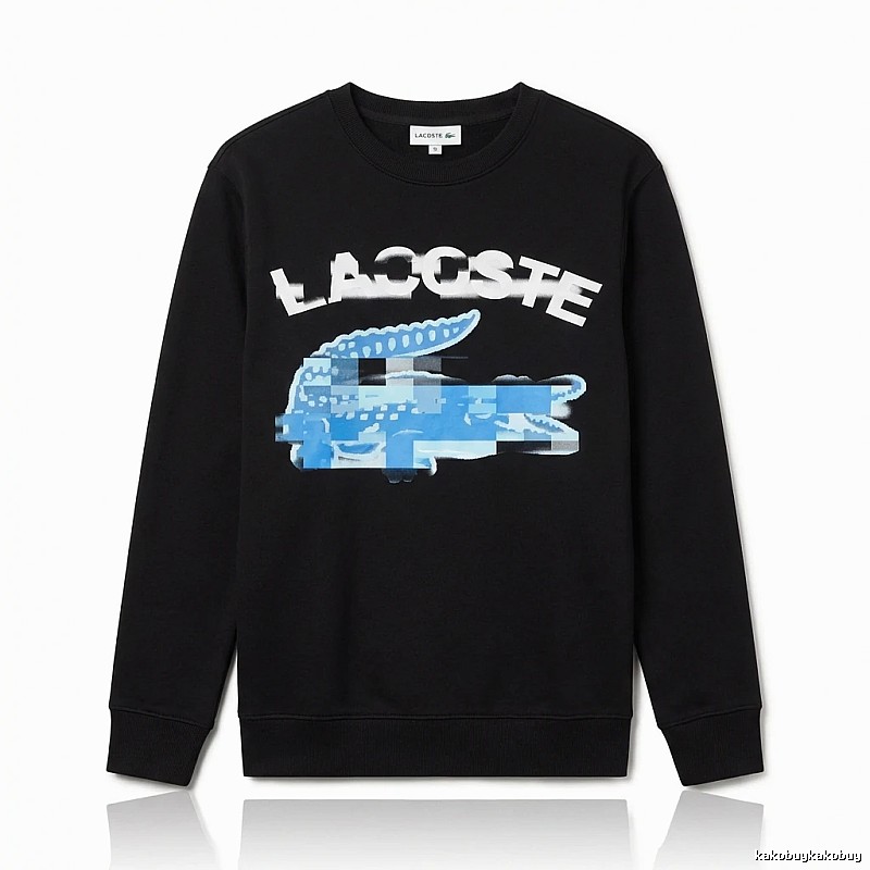 Lacoste trendy and cool style black sweatshirt