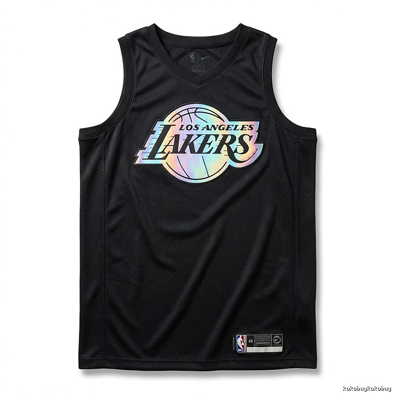 LBJ Lakers black trendy brand vest