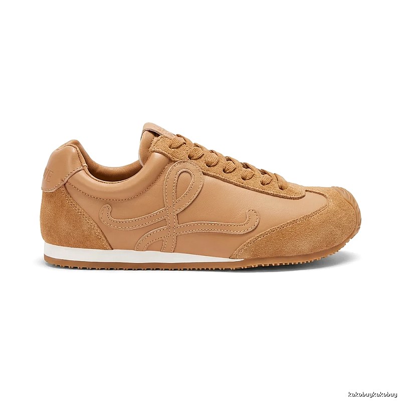 LOEWE retro-style khaki sneakers