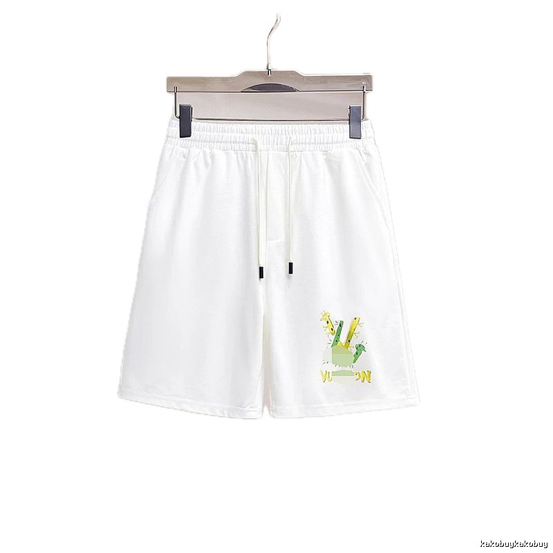 Louis Vuitton Cartoon Print Casual White Shorts
