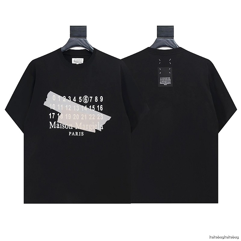 Maison Margiela Digital Print High Street Black T-Shirt